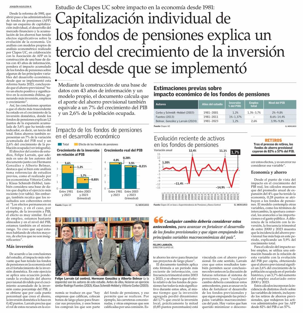 Clapes UC | Capitalización individual de los fondos de pensiones ...