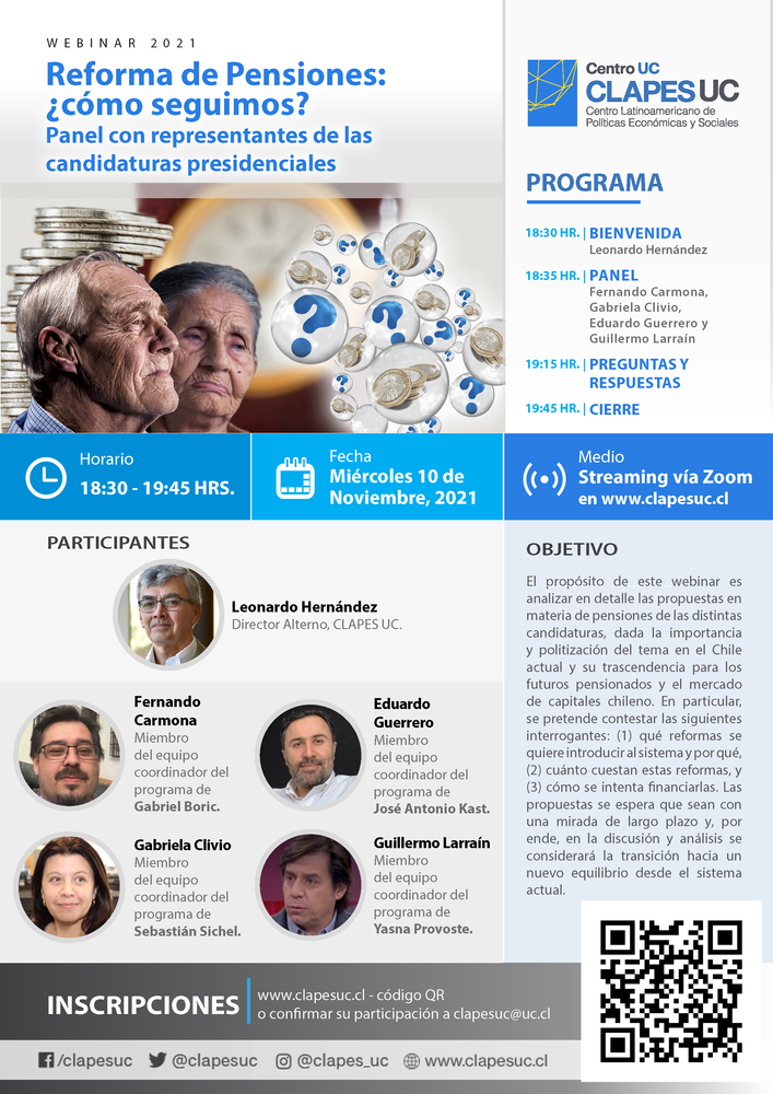 Clapes UC | Webinar CLAPES UC: "Reforma de Pensiones: ¿cómo seguimos ...